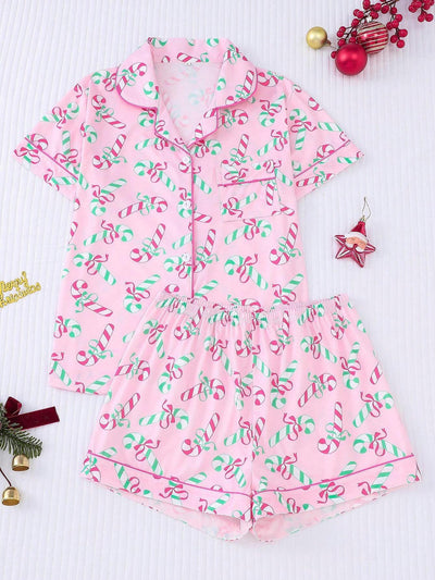 Women's Festive PJ Shorts Set