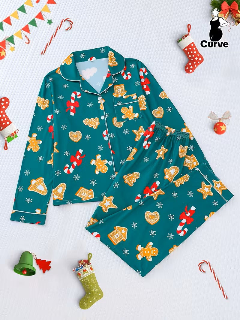 Women's Festive PJ Long Sleeve Set